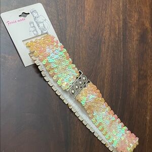 Vintage sequin belt one size